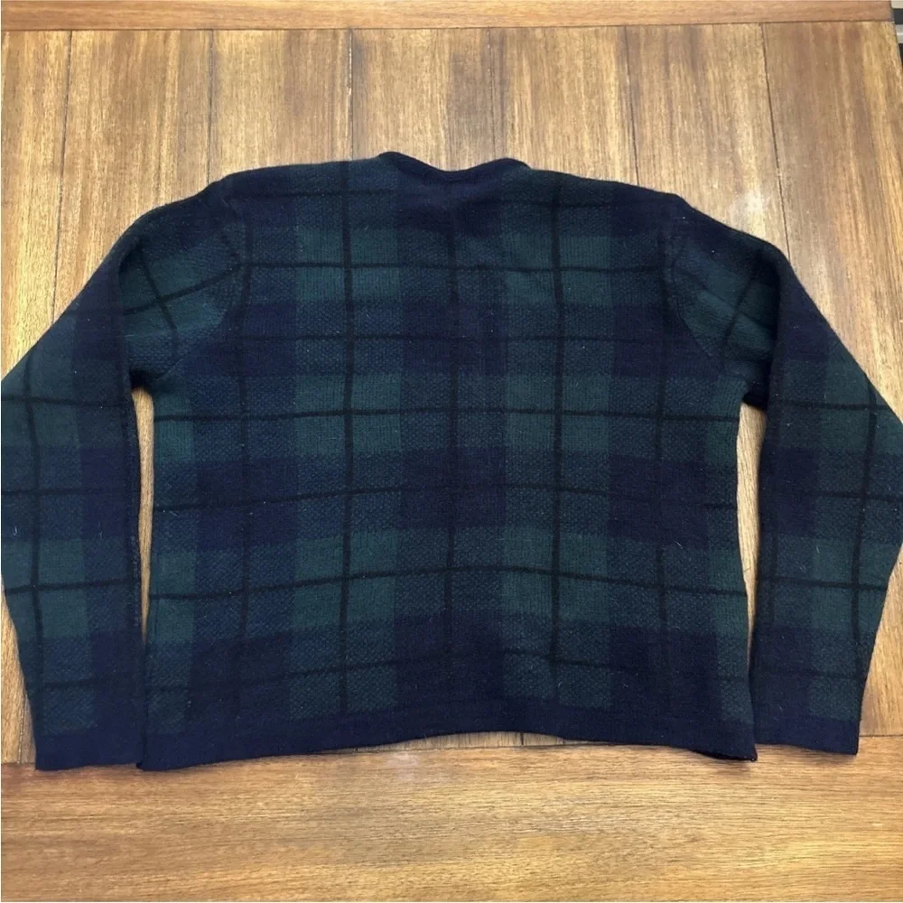 Vintage Polo Ralph Lauren Mens Sweater Large* Lambswool Plaid Preppy Golf 90s